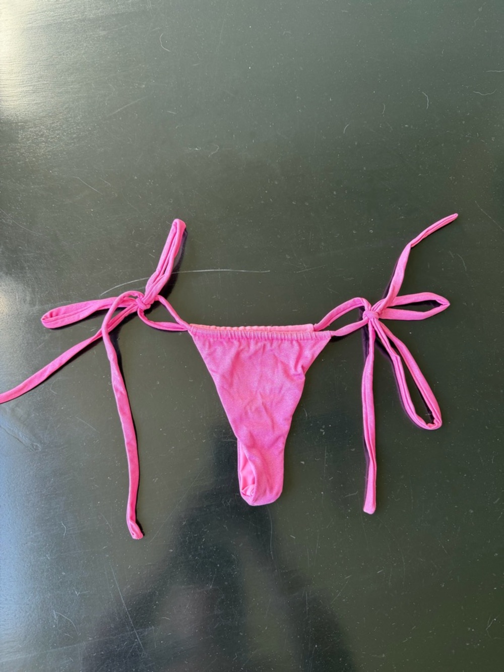 Fae Hot Pink Thong Bikini Bottom XS